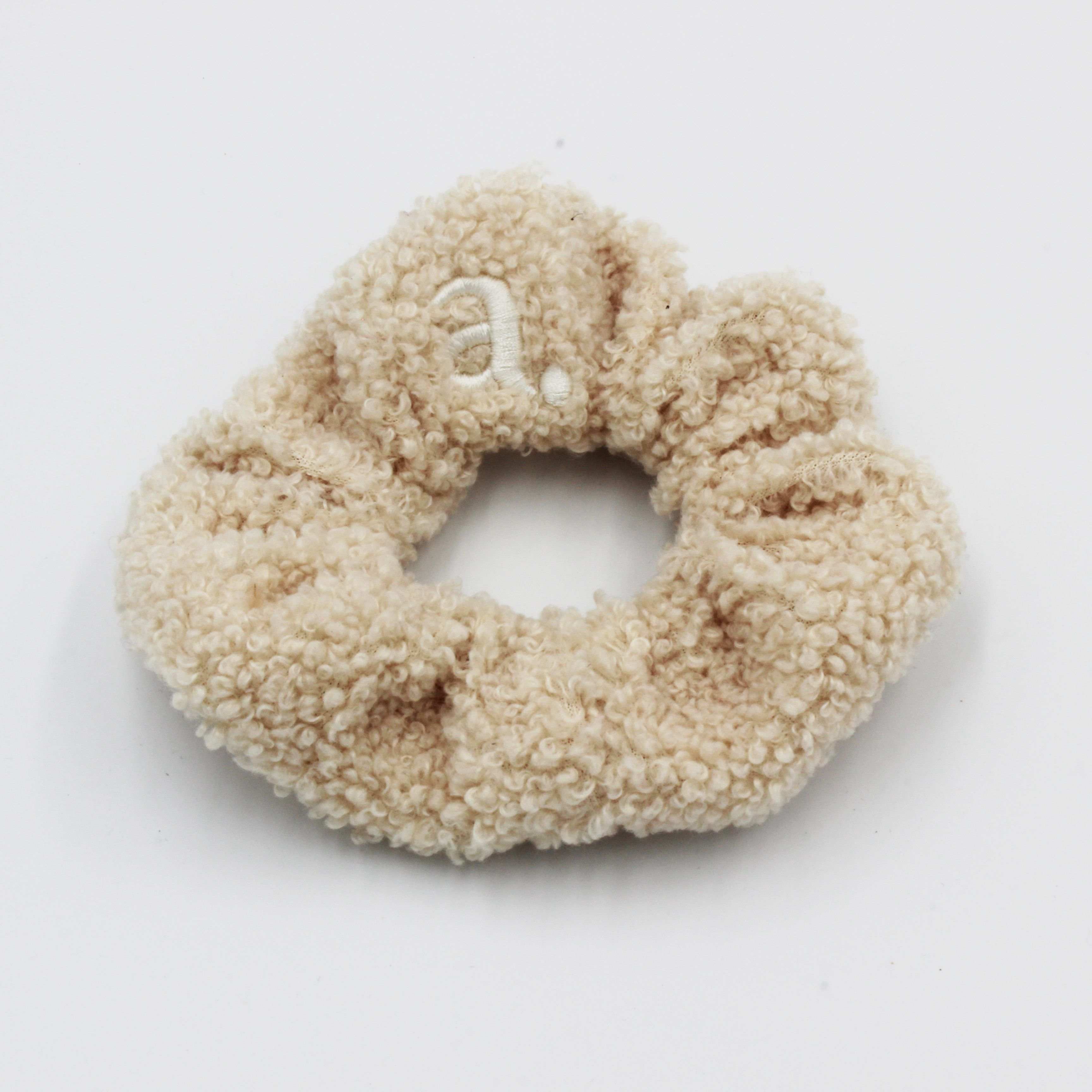 Archi Sherpa scrunchie (Black/Cream)