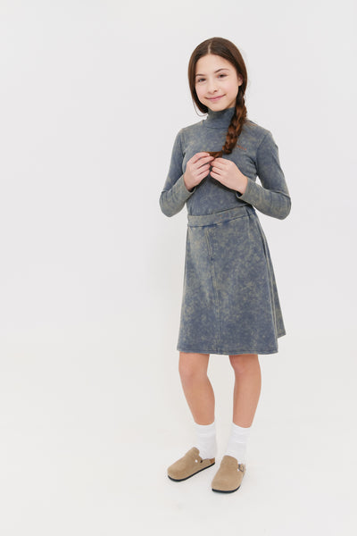 Wash blue denim skirt by Crew Kids