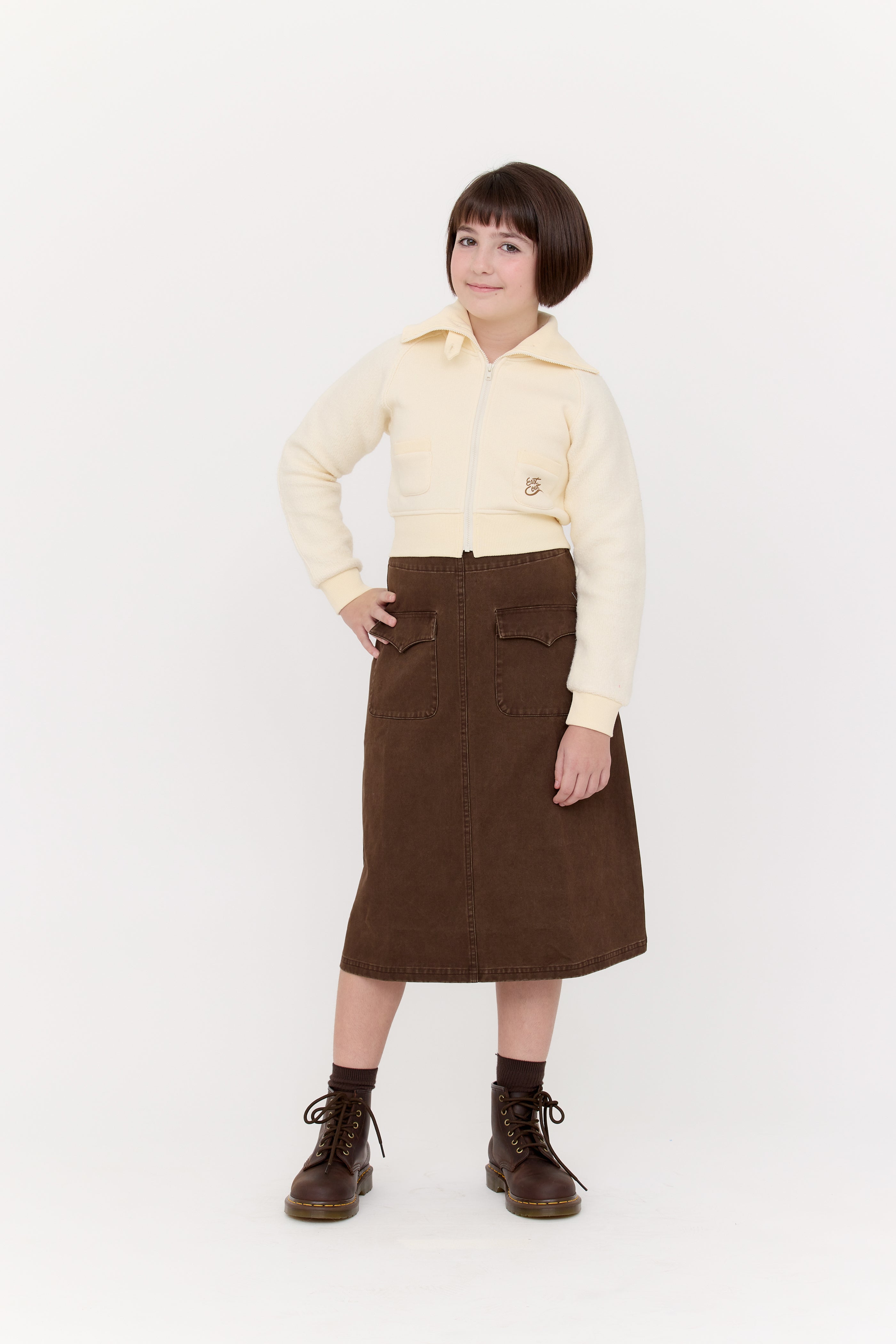 Crew Basics Cynthia natural zip up