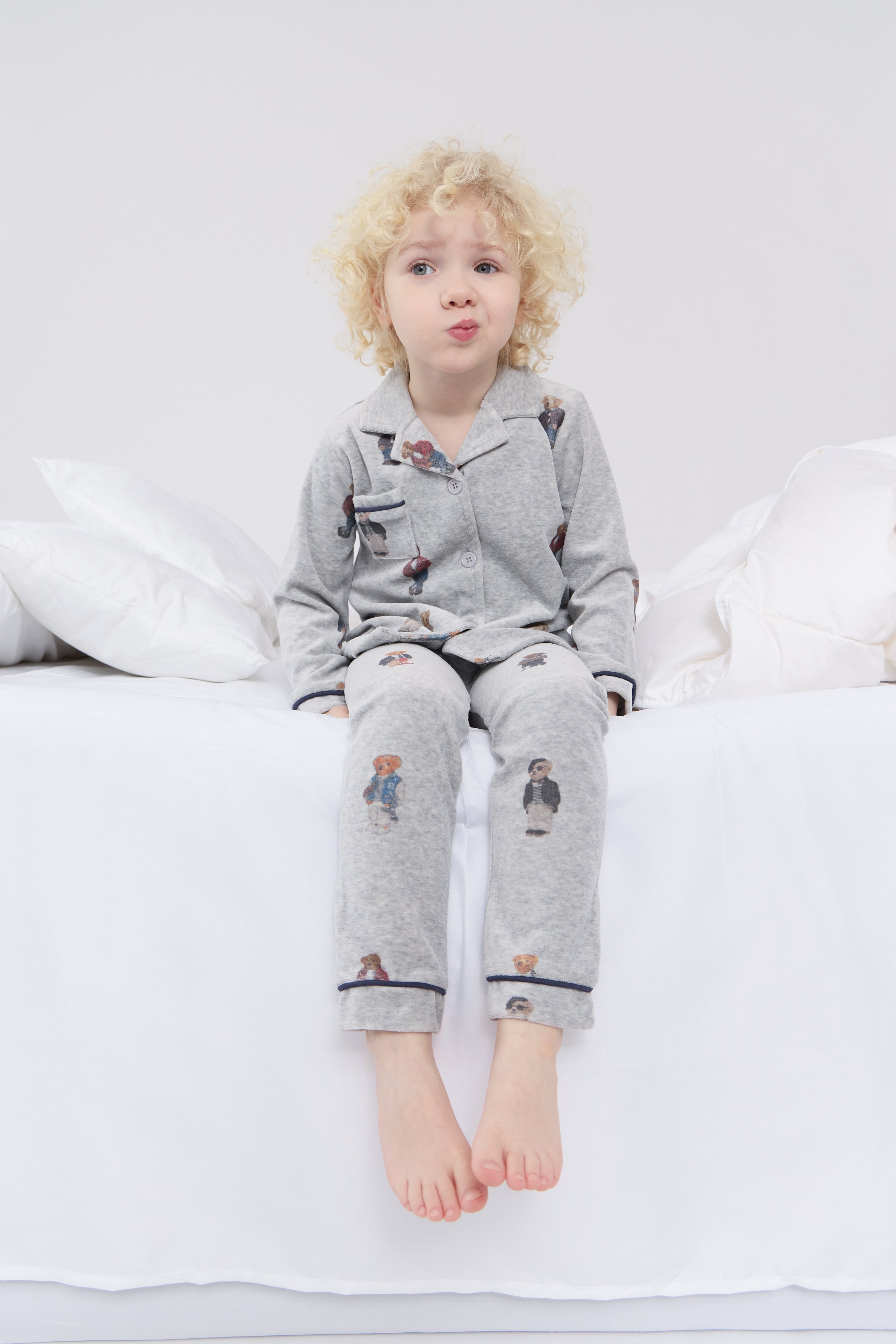 Crew Lounge Crew bear navy loungewear