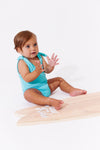 Social club blue bathing suit by Crew Swim