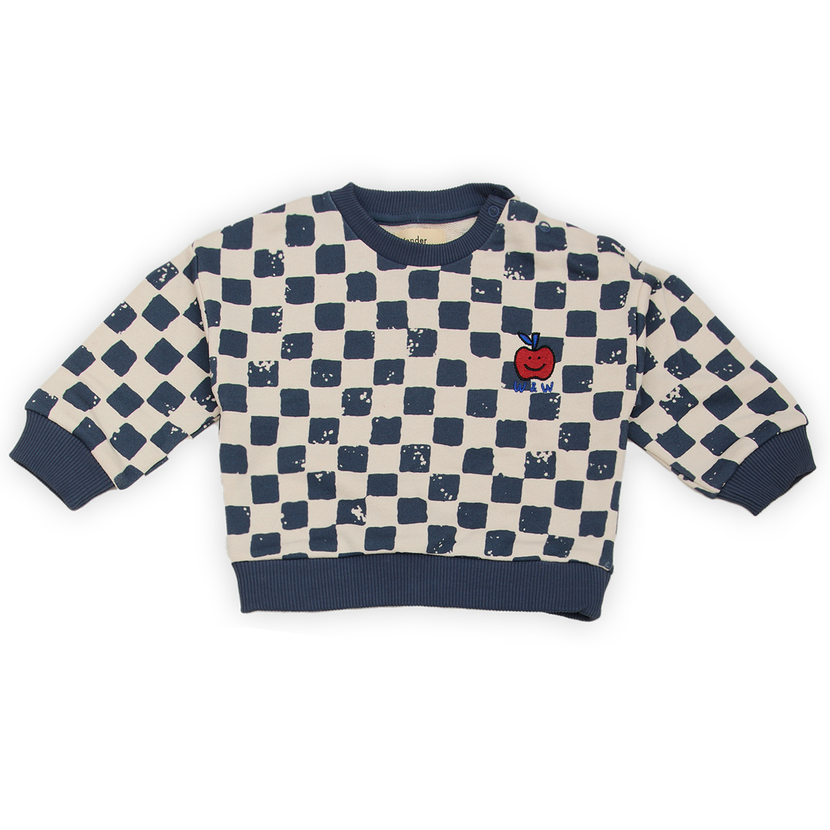 Wander & Wonder Navy check sweatshirt set