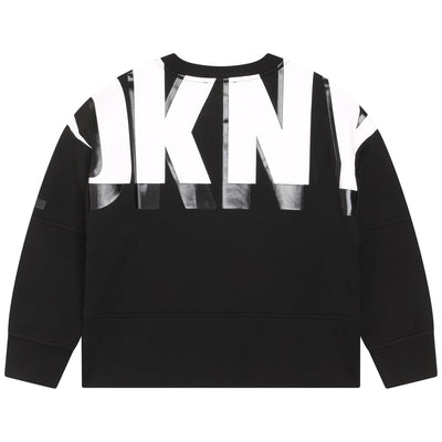 Black logo sweatshirt by DKNY