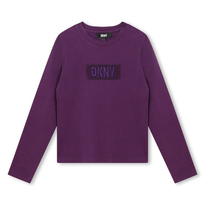 Embroidered patch t-shirt by DKNY
