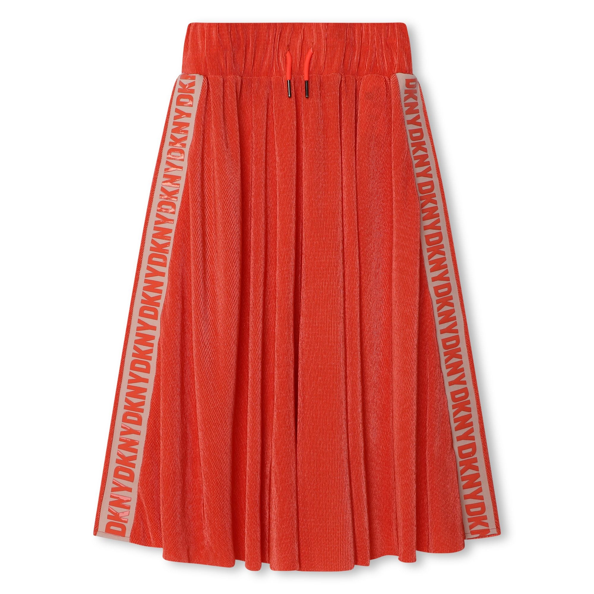 Apricot trim logo skirt by DKNY