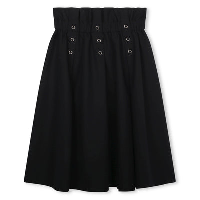 Eyelets pleat black skirt by DKNY