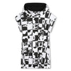 Checkered hooded dress by DKNY