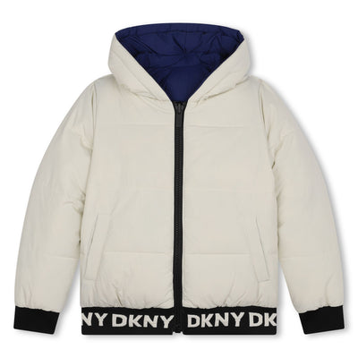 Waisted reversible coat by DKNY