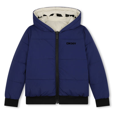 Waisted reversible coat by DKNY