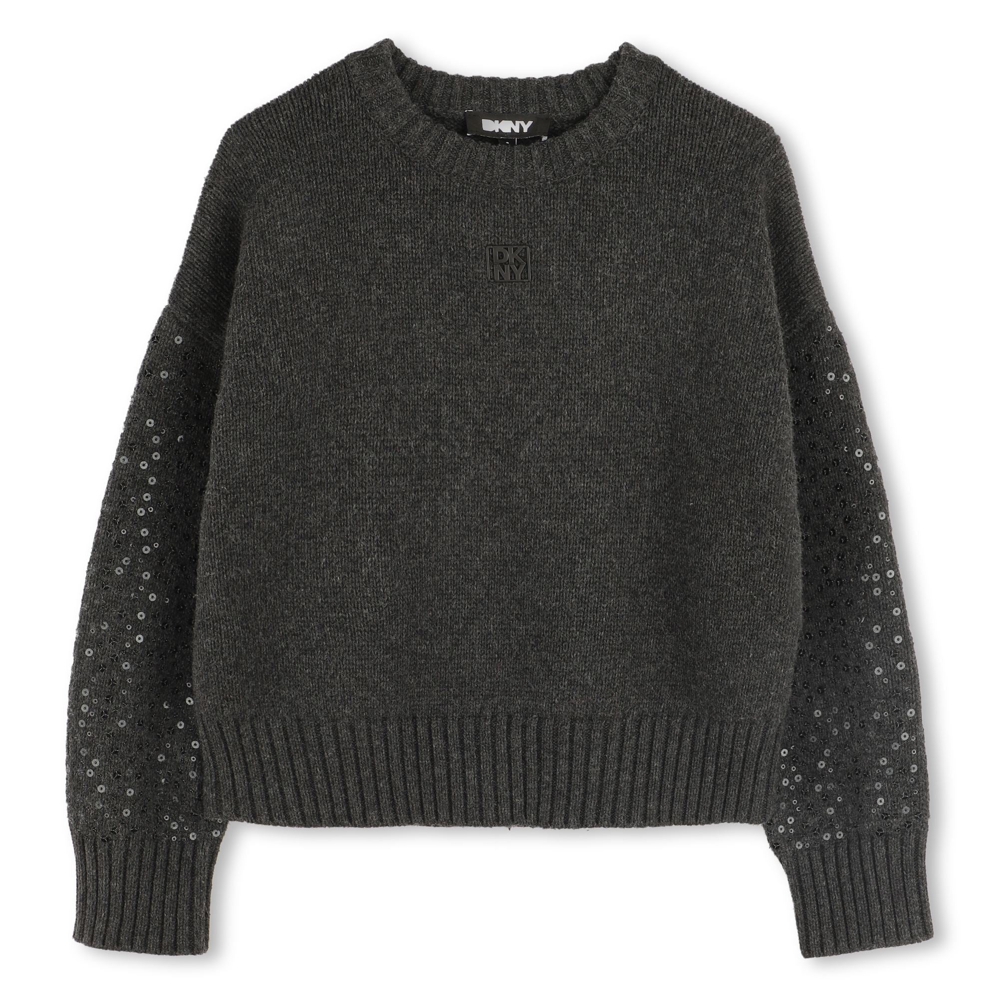 DKNY Sequin sleeve sweater