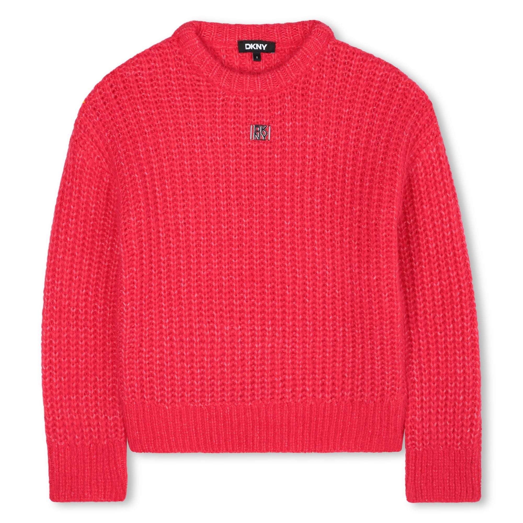 DKNY Fushia metal plate sweater