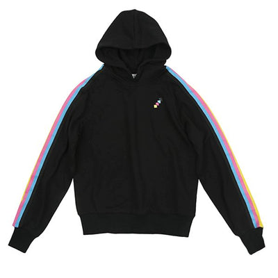 Rainbow striped hooded sweatshirt by Luna Mae