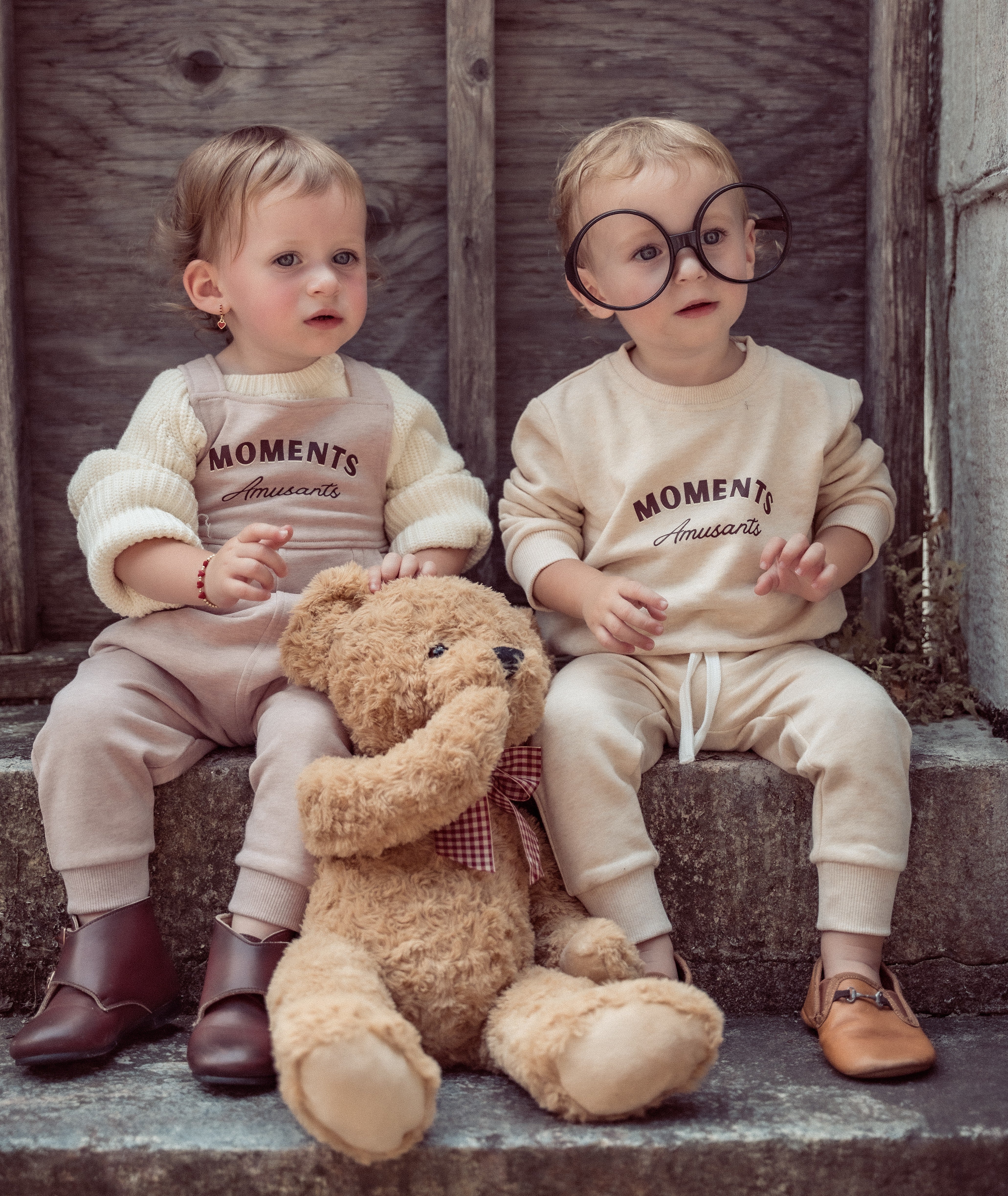 Coco Blanc Tan sweatshirt set