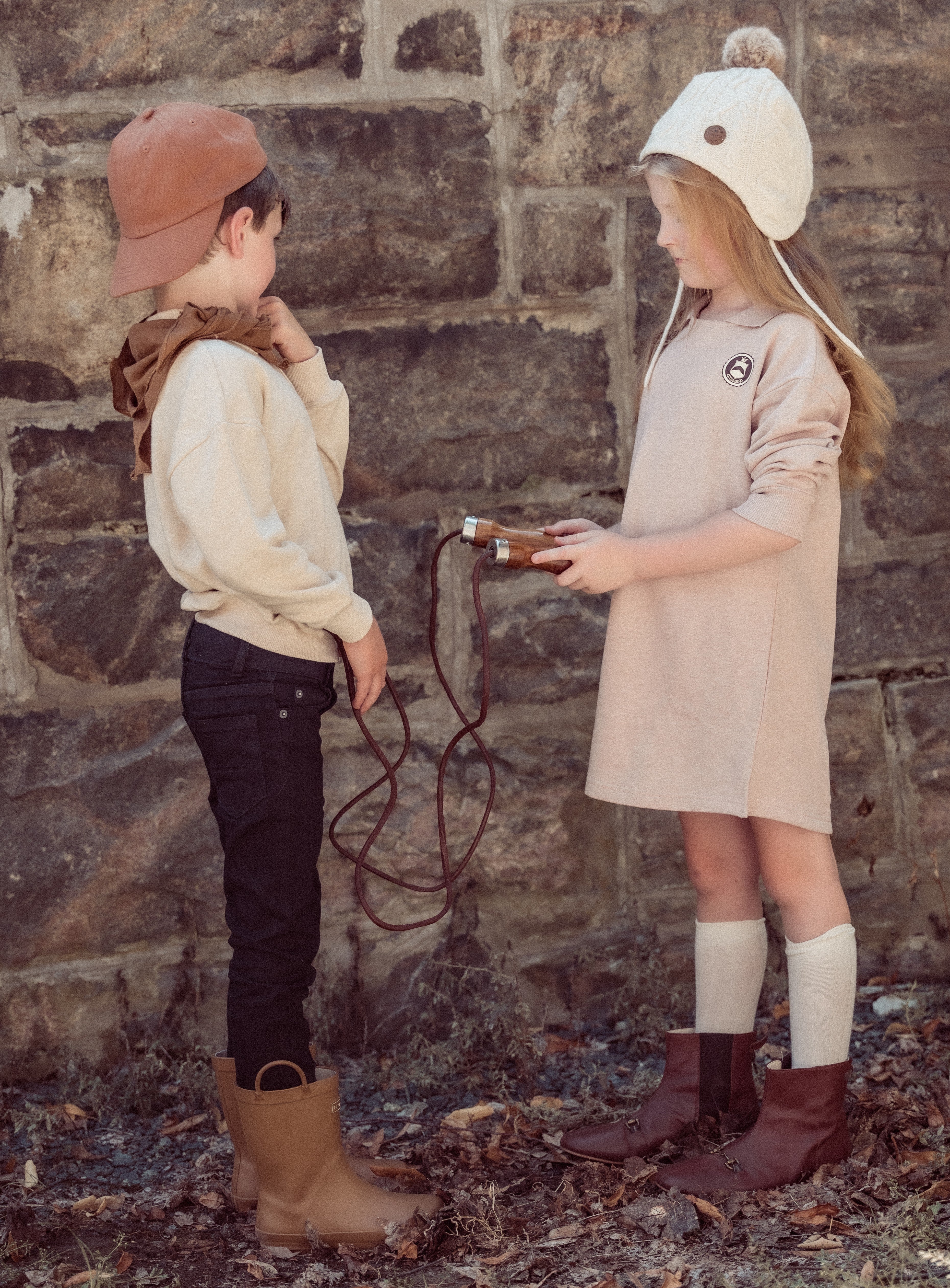 Coco Blanc Marled sweatshirt dress