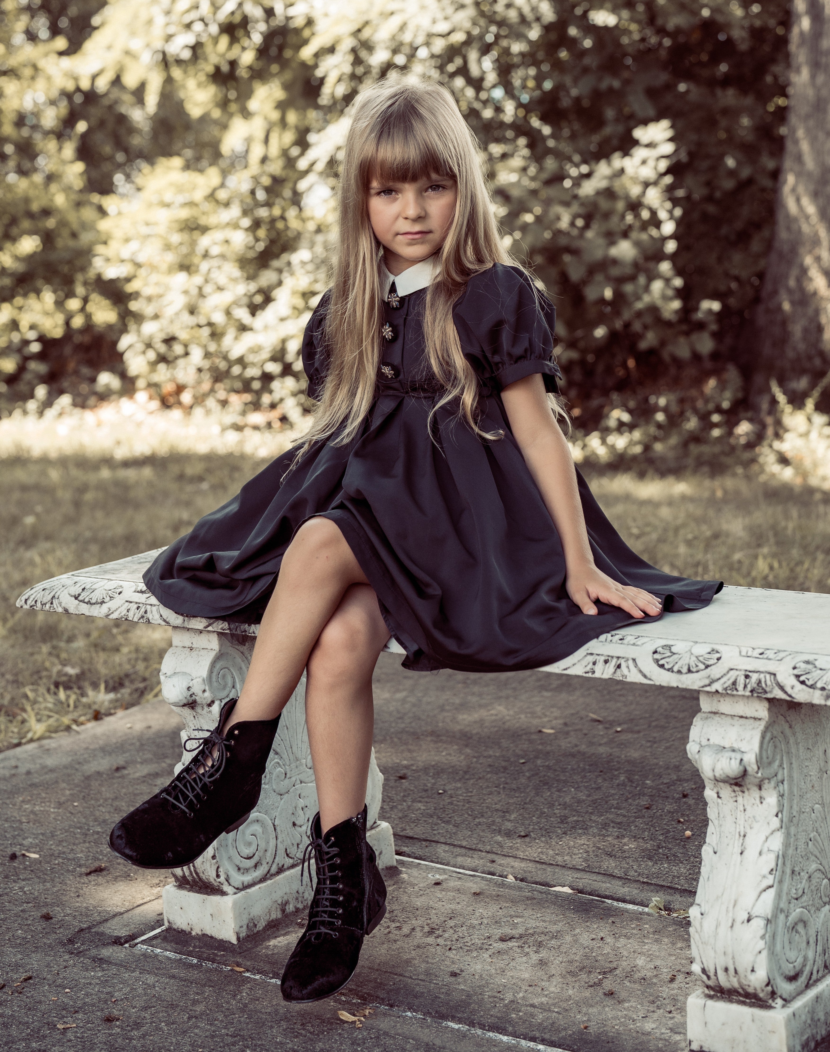 Coco Blanc Taffeta short sleeve dress