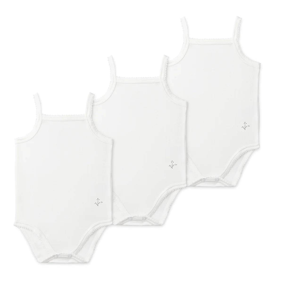 Lilette Spaghetti Strap Solid White Undershirts - Girls Lilette Spaghetti Strap Solid White Undershirts - Girls