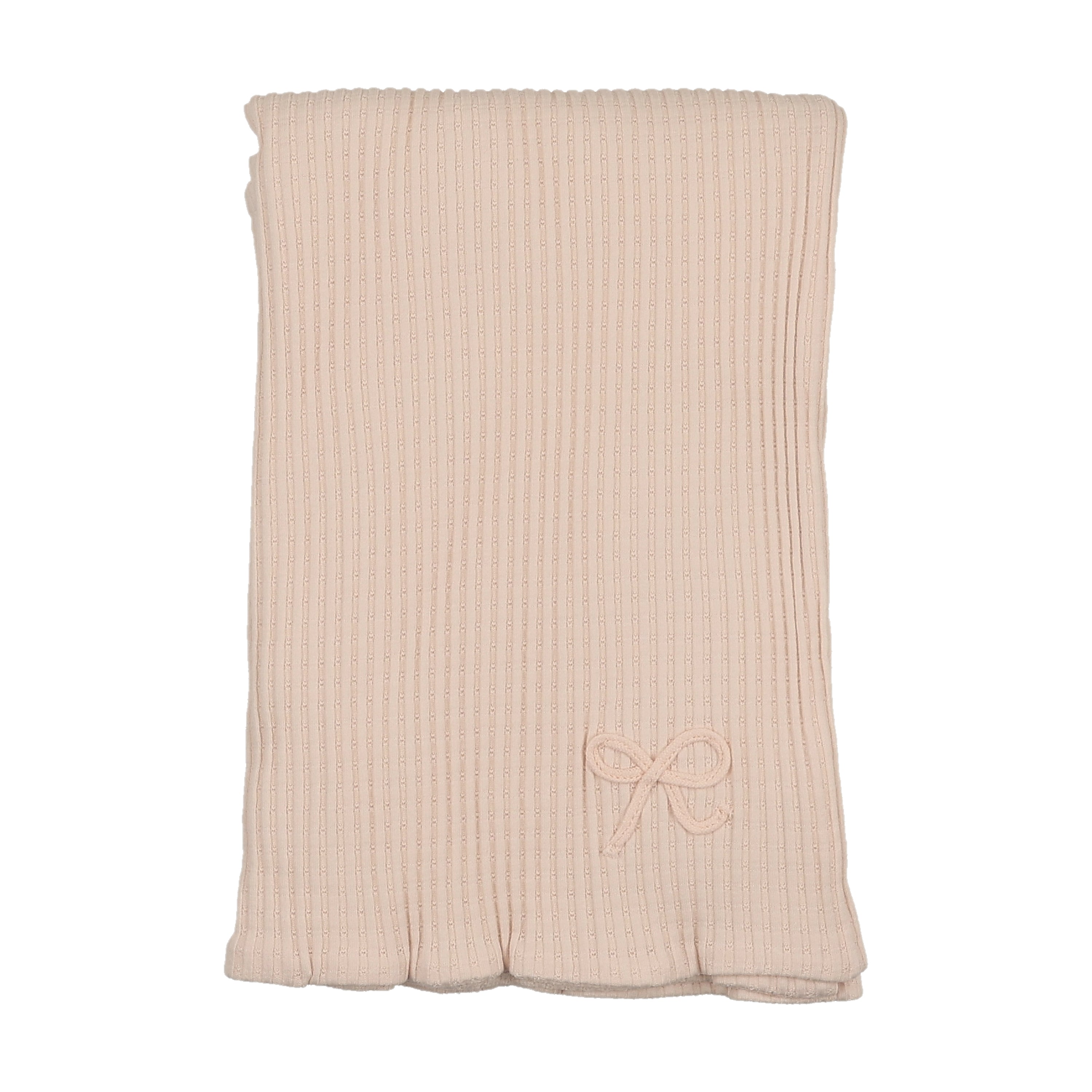 Bee & Dee Dainty rope pointelle pink blanket