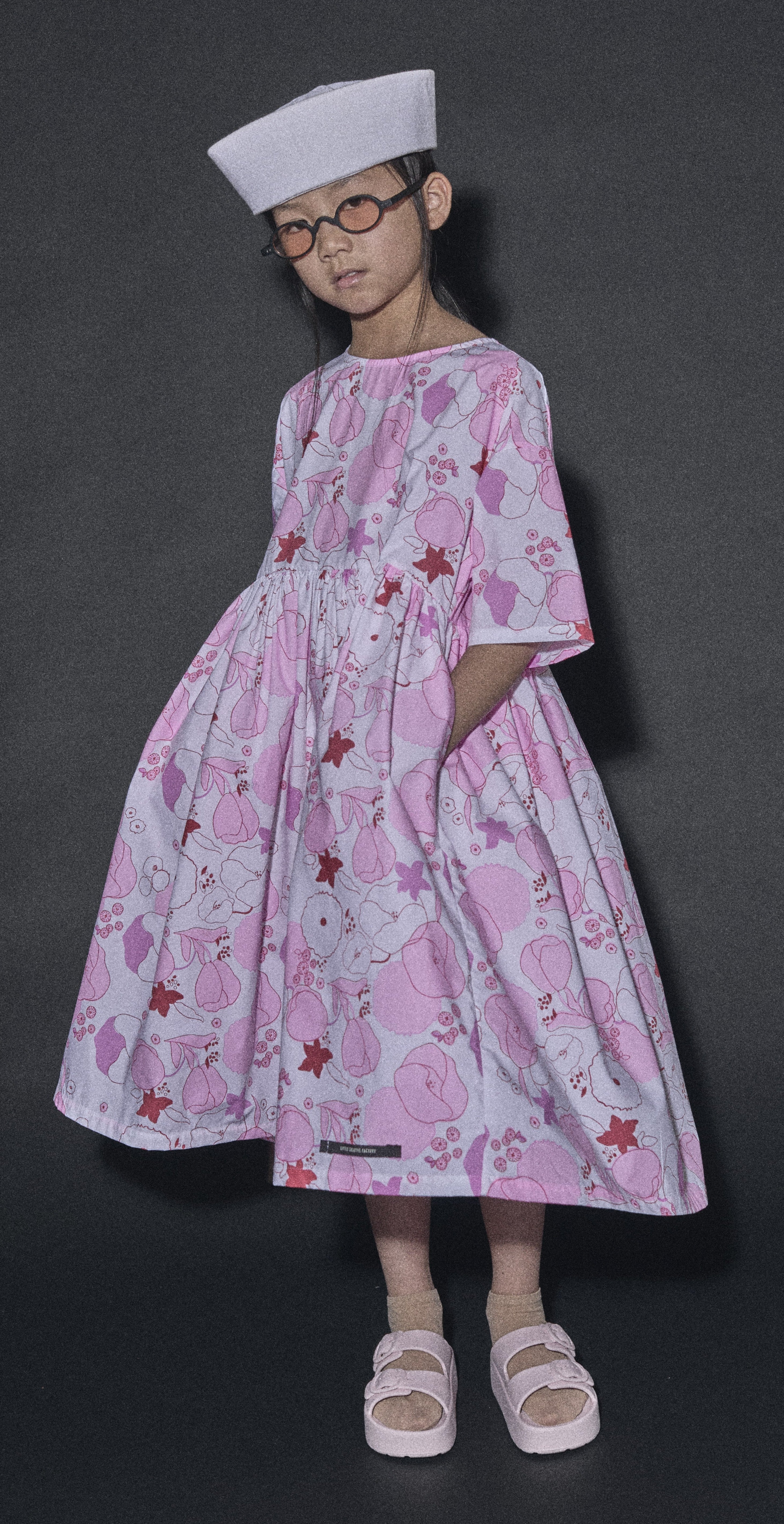 little creative factory pink dress Forest Dress Dusty Pink