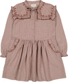 Twill brushed check dress by Louis Louise