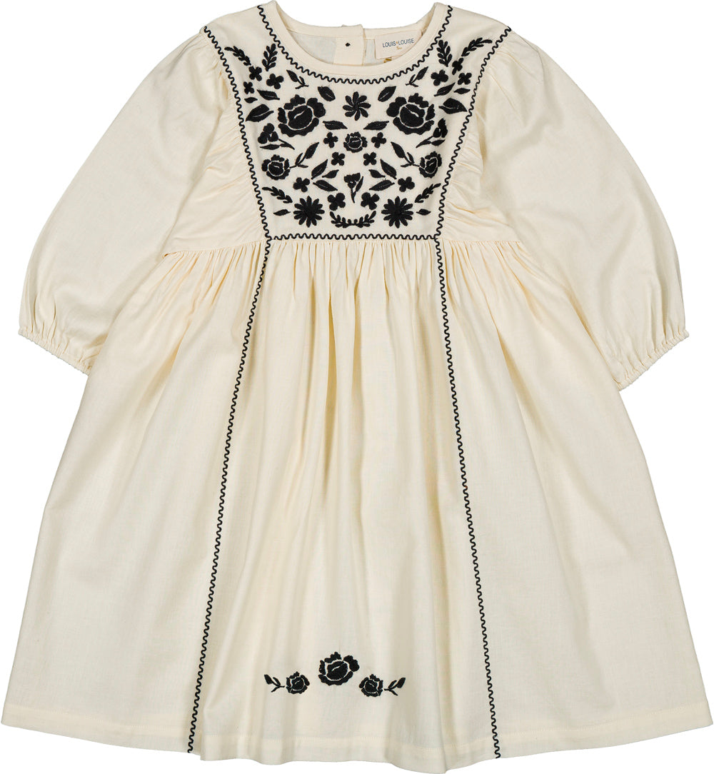 Louis Louise Mahani cream twill dress