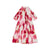 Pleated white petal dress by Christina Rohde