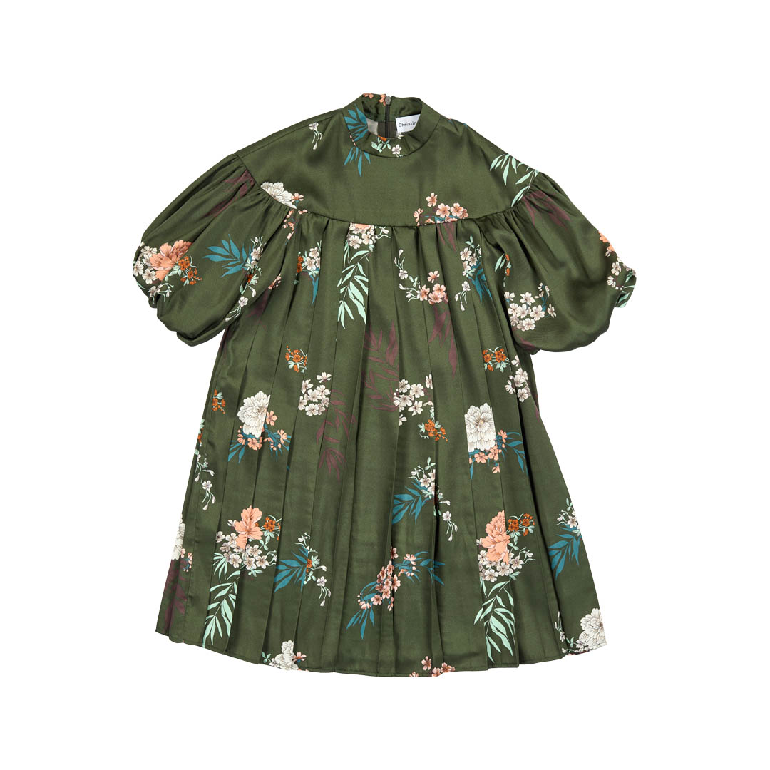 Christina Rohde Green floral dress