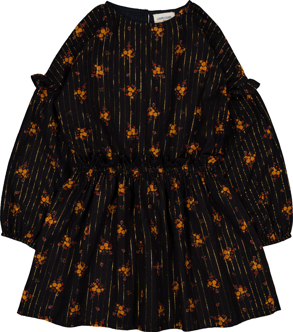 Louis Louise Umyma stripe lurex flower dress