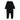 Lil Legs Emblem black footie
