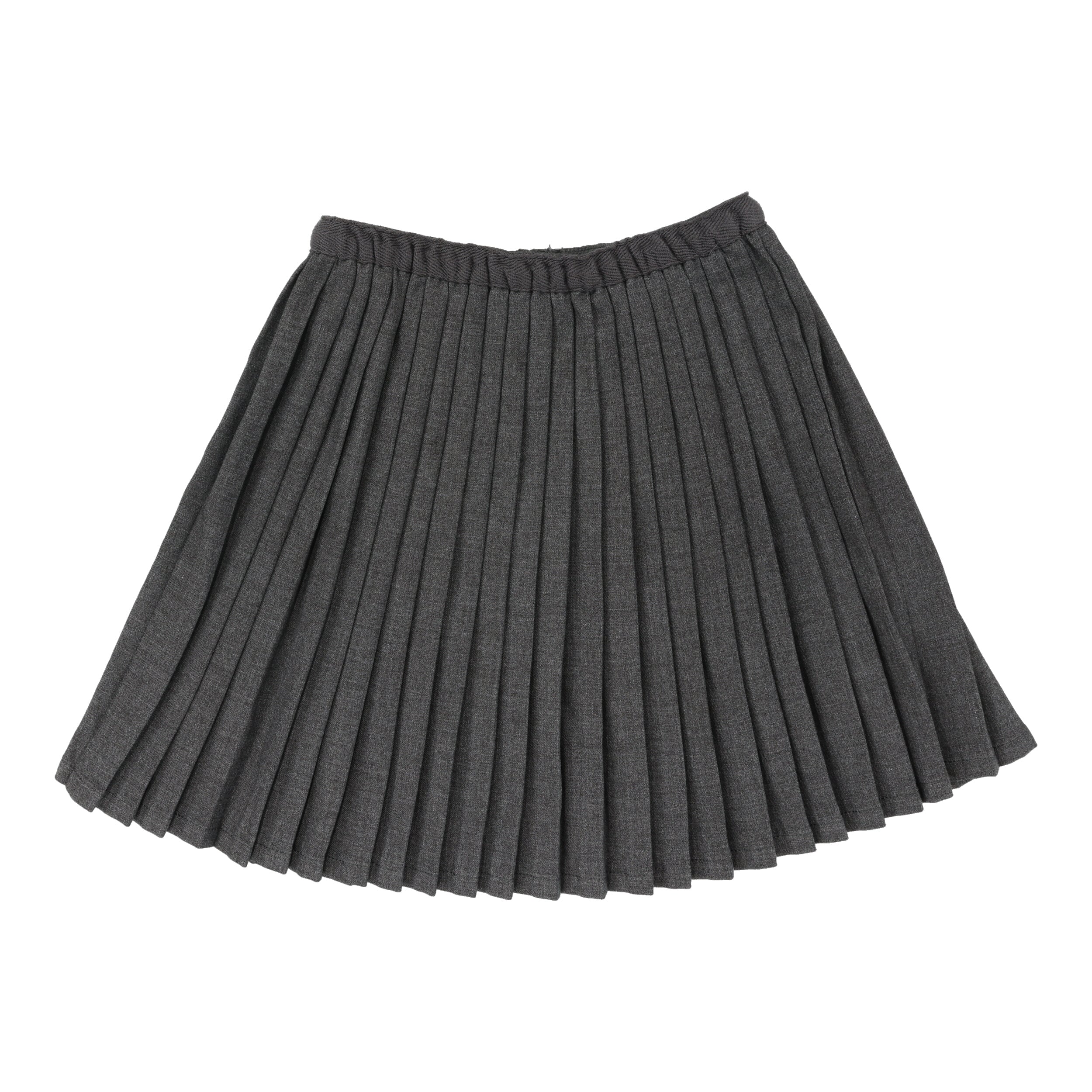 Lil Legs Knife pleated mid grey skirt