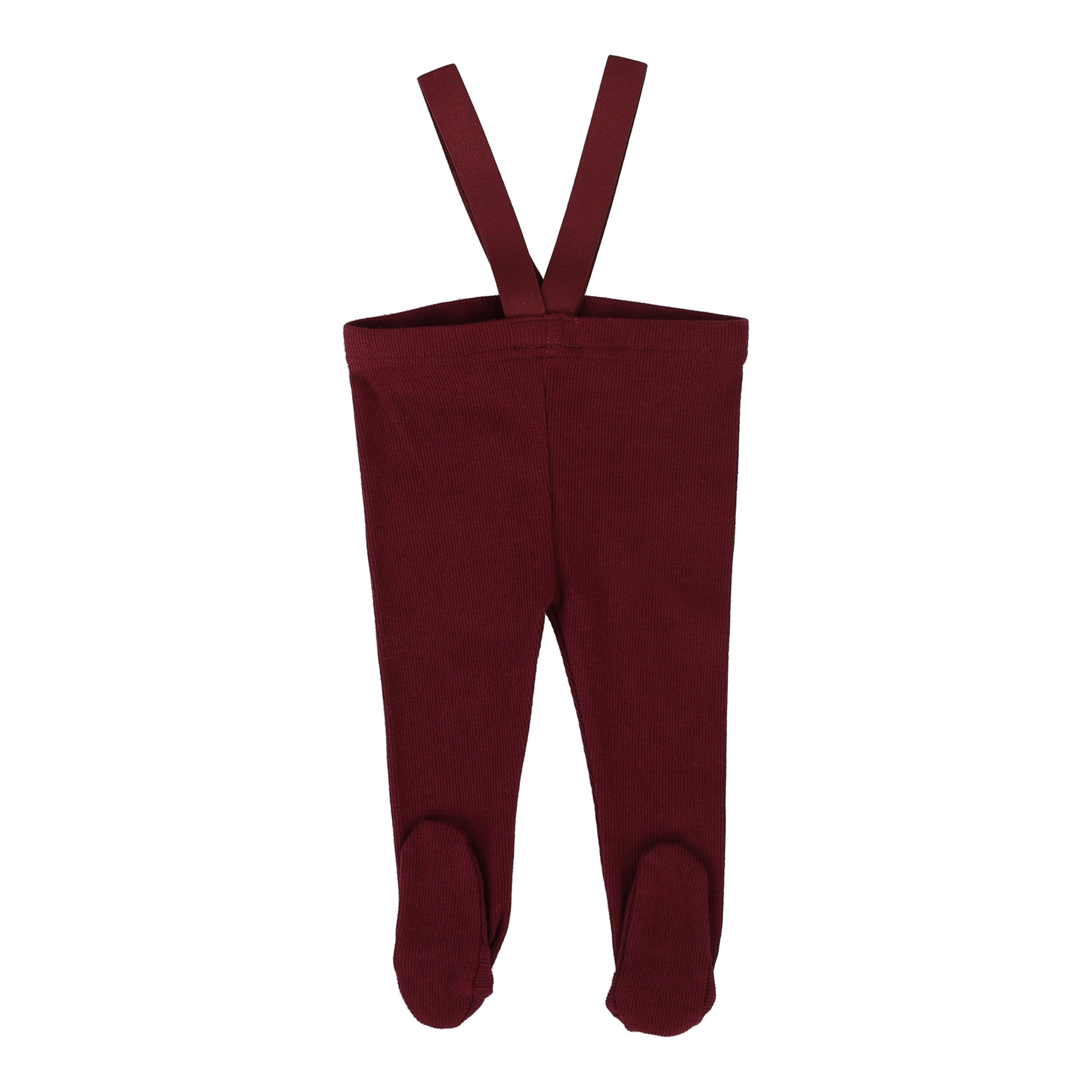 Lil Legs Footed suspender wine leggings