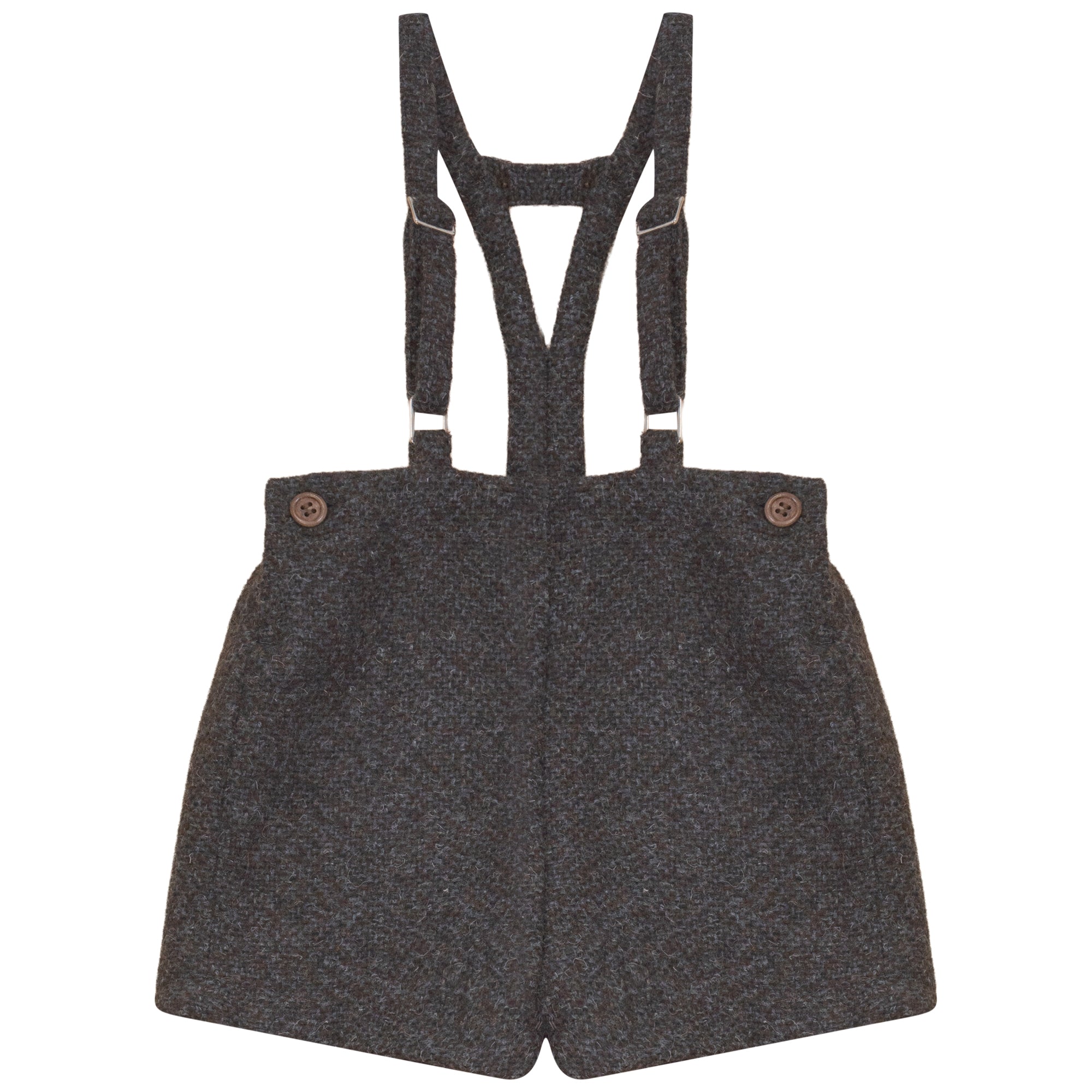 Calla Lili Tweed suspender shorts