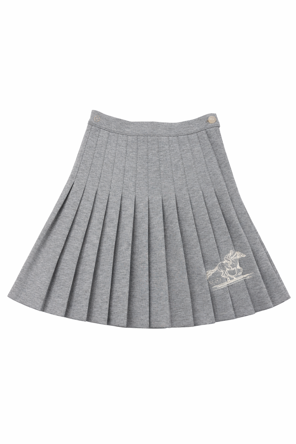 Cottier Selena grey pleated skirt - Flying Colors