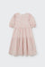 Tiered neon coral floral dress by Cozmo