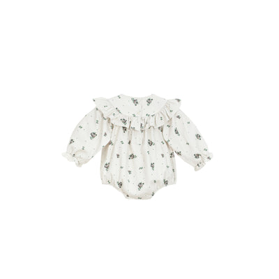 Emma cream flower romper by C'era Una Volta