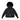 Ellabee Fox fur black zip coat
