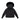 Ellabee Fox fur black zip coat