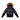 Ellabee Natural racoon fur blue zipper coat