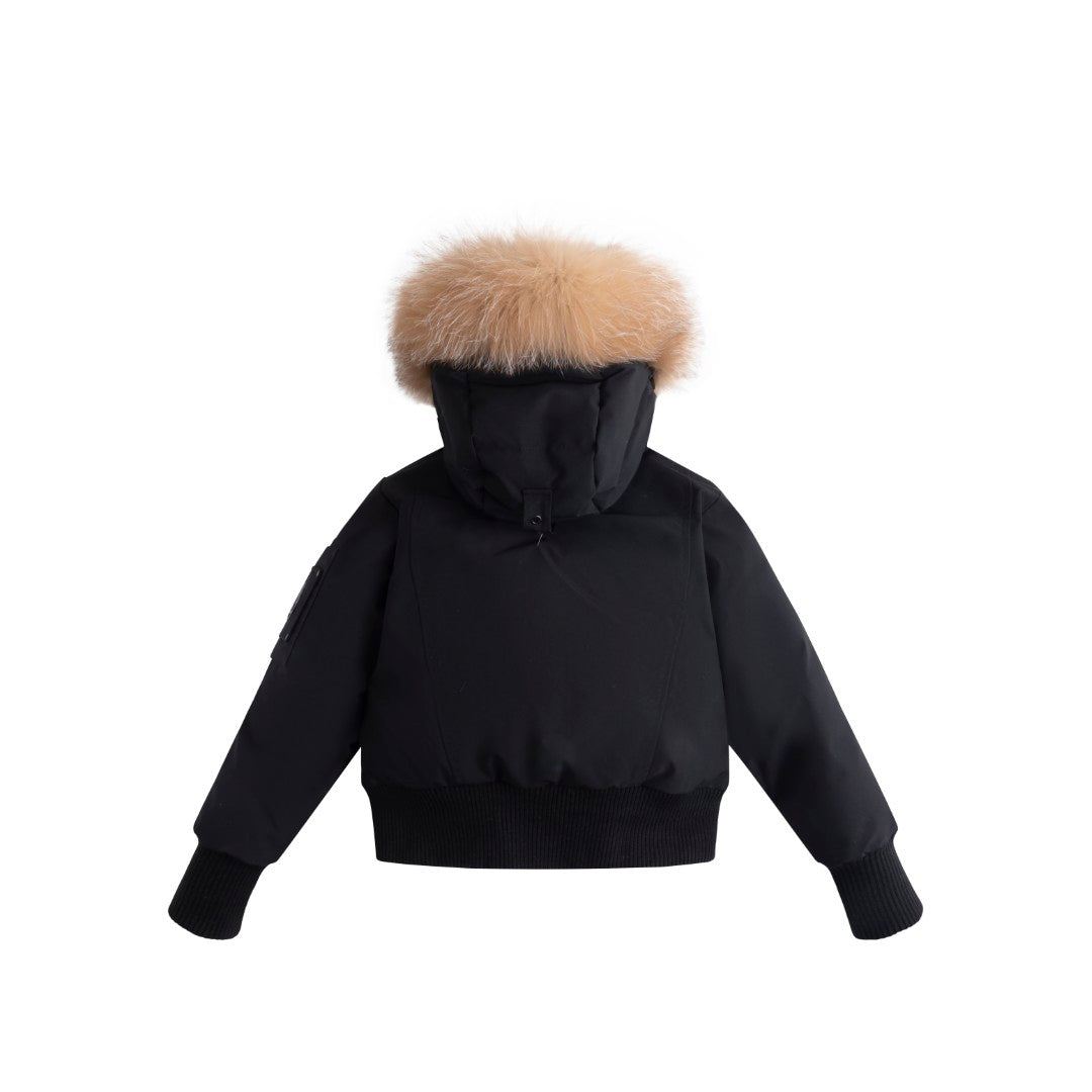 Ellabee Gold fox black canvas coat