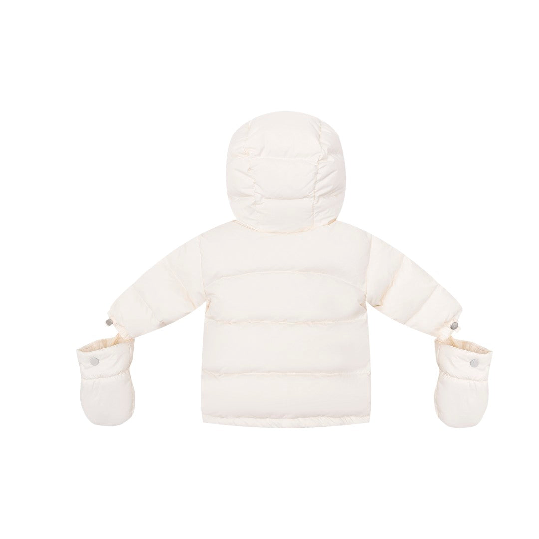 Ellabee Fur pocket off white coat
