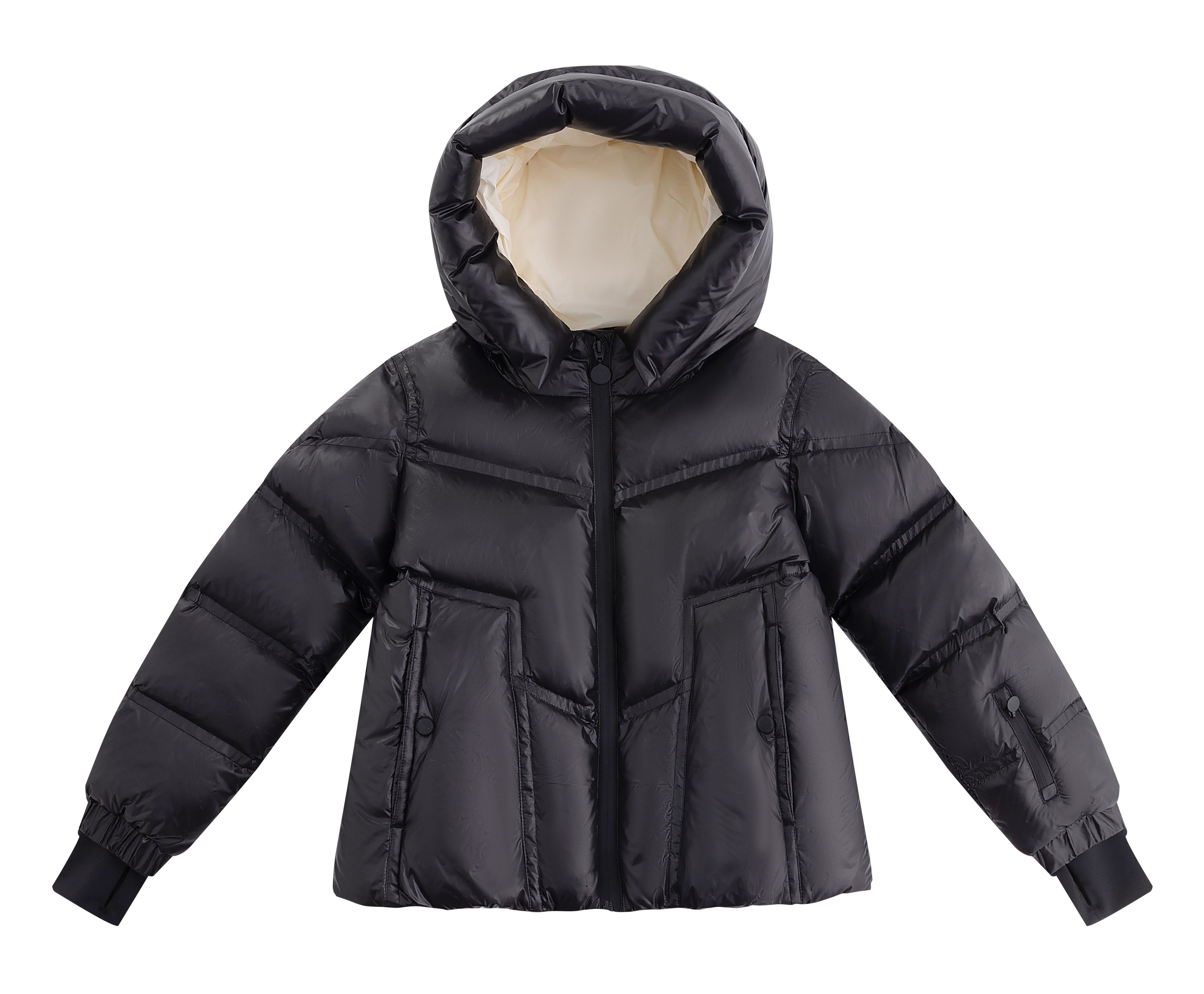 Ellabee Ski off white lining black coat