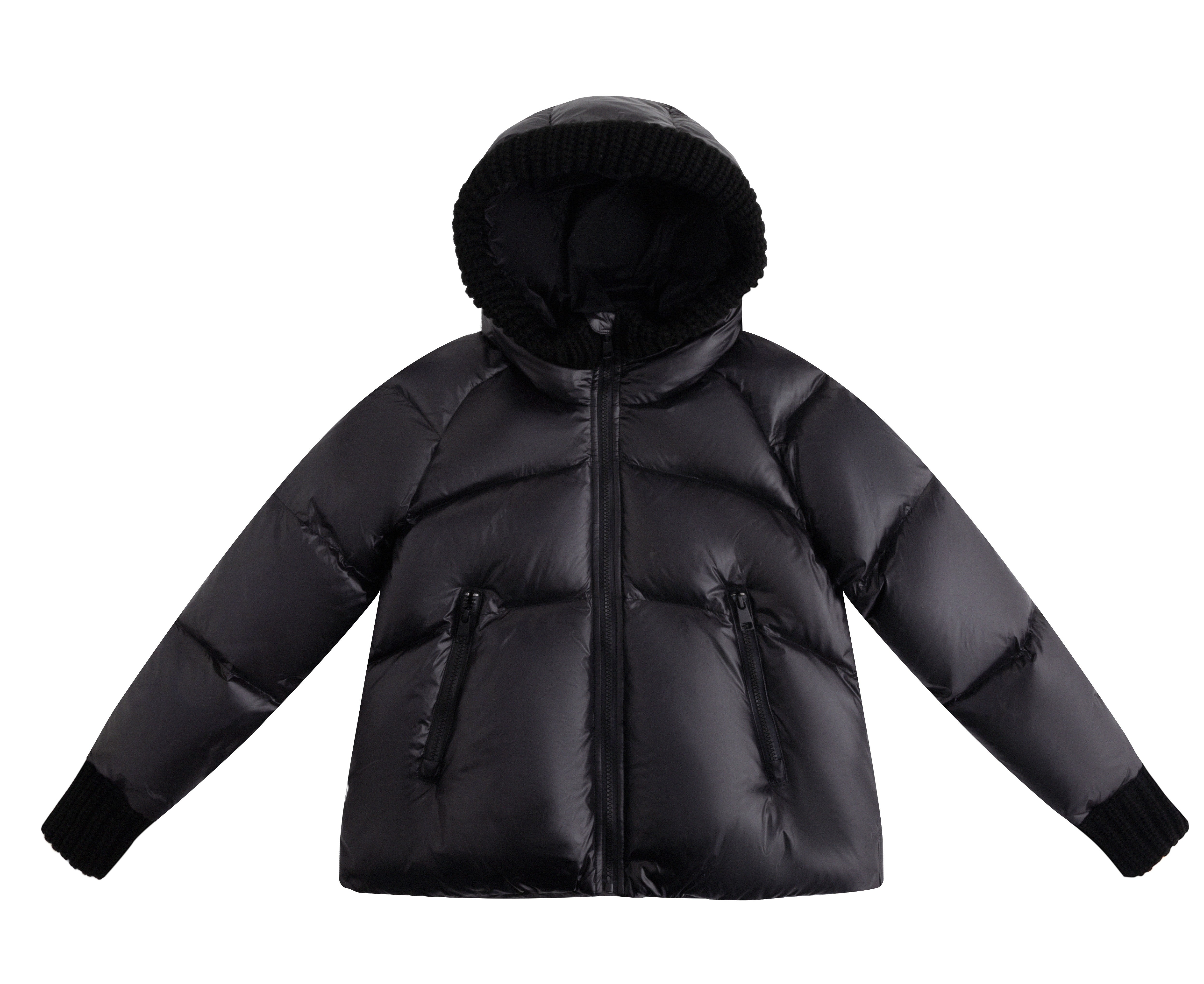 Ellabee Knit hooded Puffer coat - Flying Colors