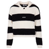 Cream/black stripe sweater by MSGM
