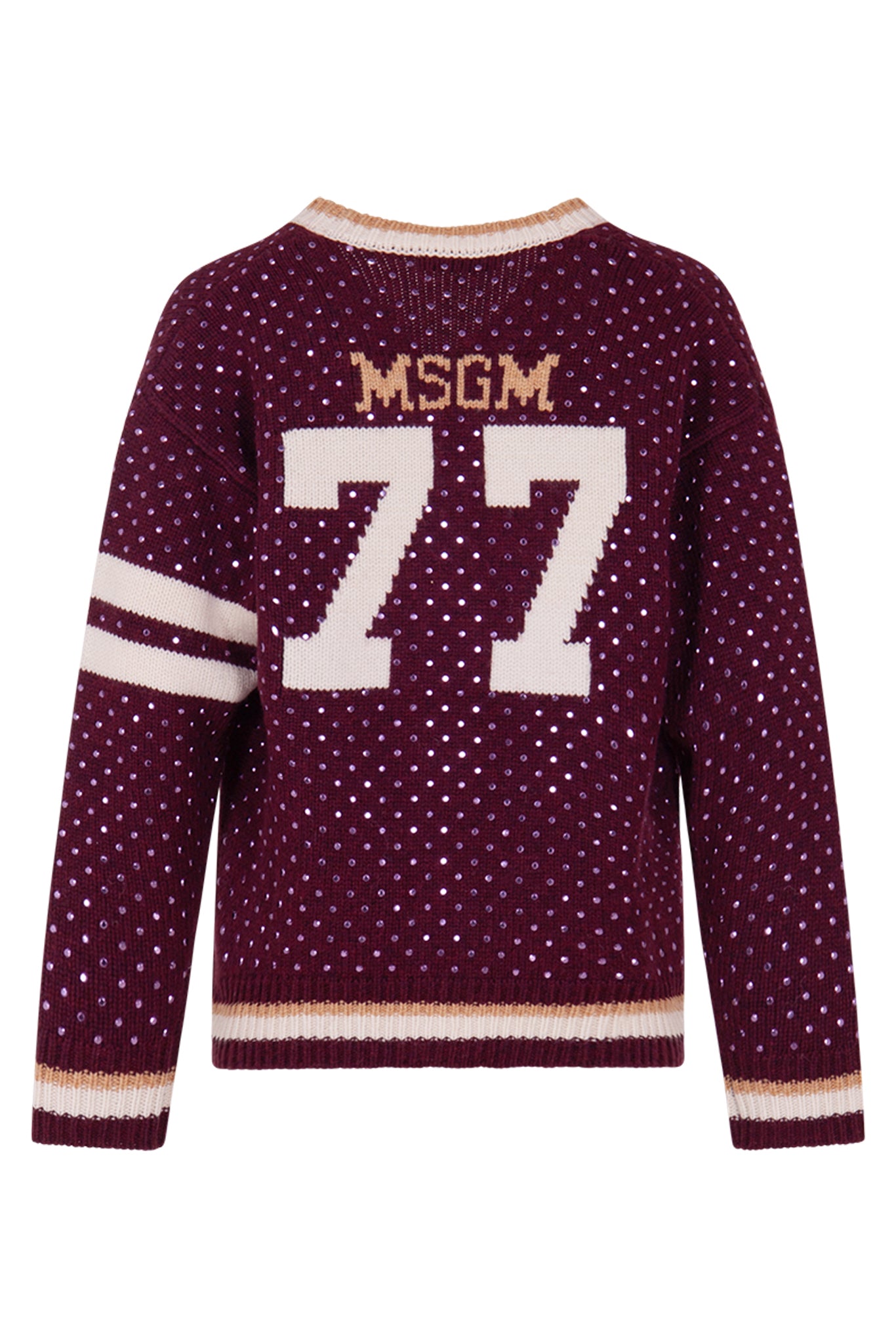 MSGM Studded knitted cardigan