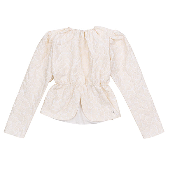 Rose sun taffeta blouse by Venera Arapu