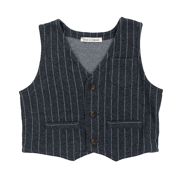 Grey stripe vest by Zhoe & Tobiah