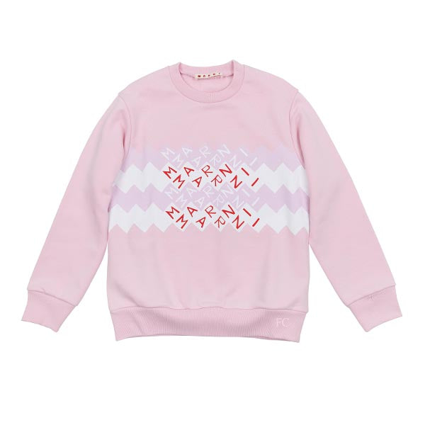 Marni print pink sweatshirt by Marni