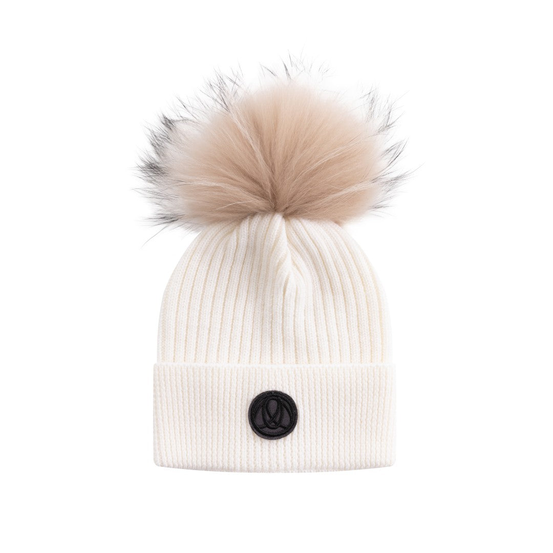 Ellabee White pom pom hat