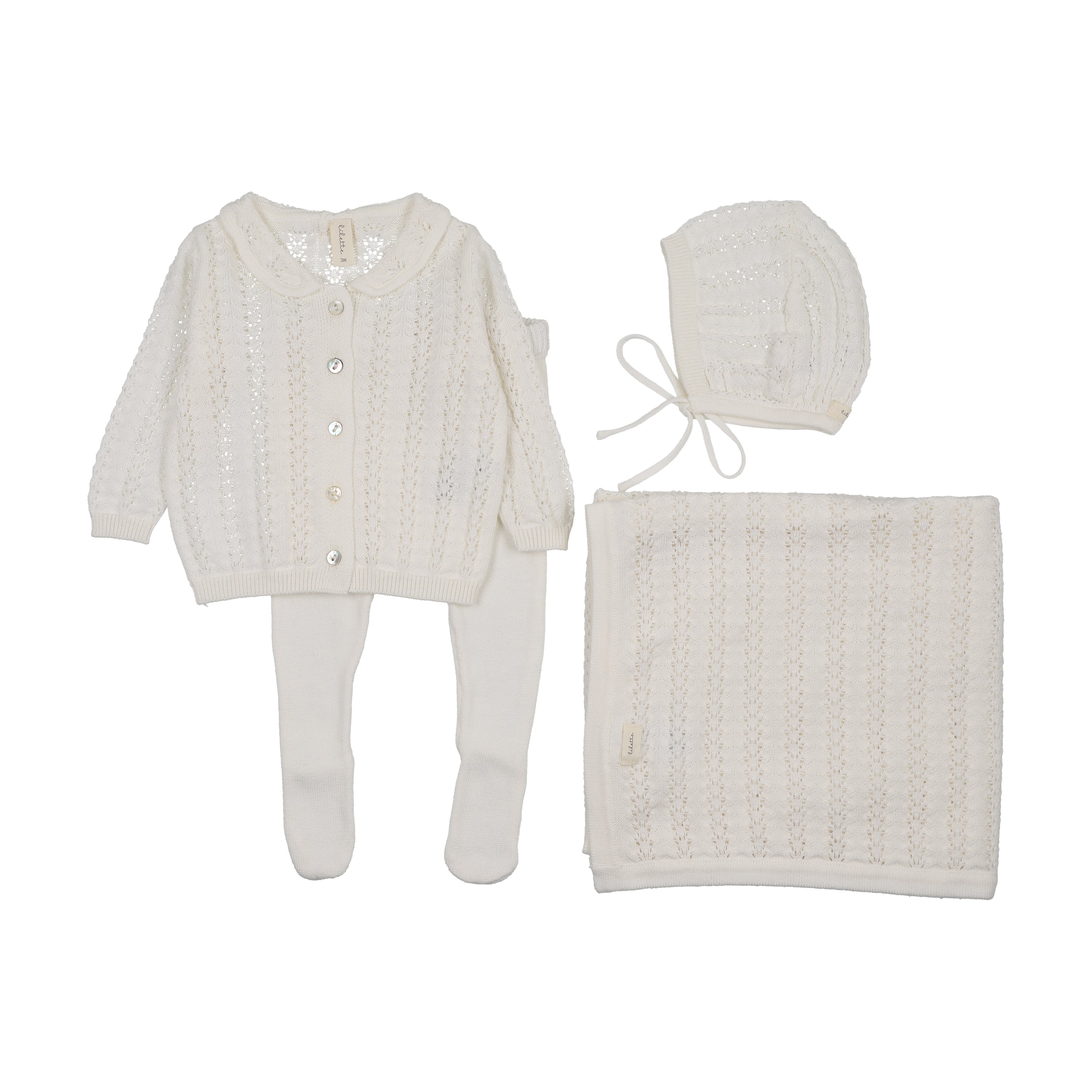 Lilette Crochet bris set + blanket - Flying Colors