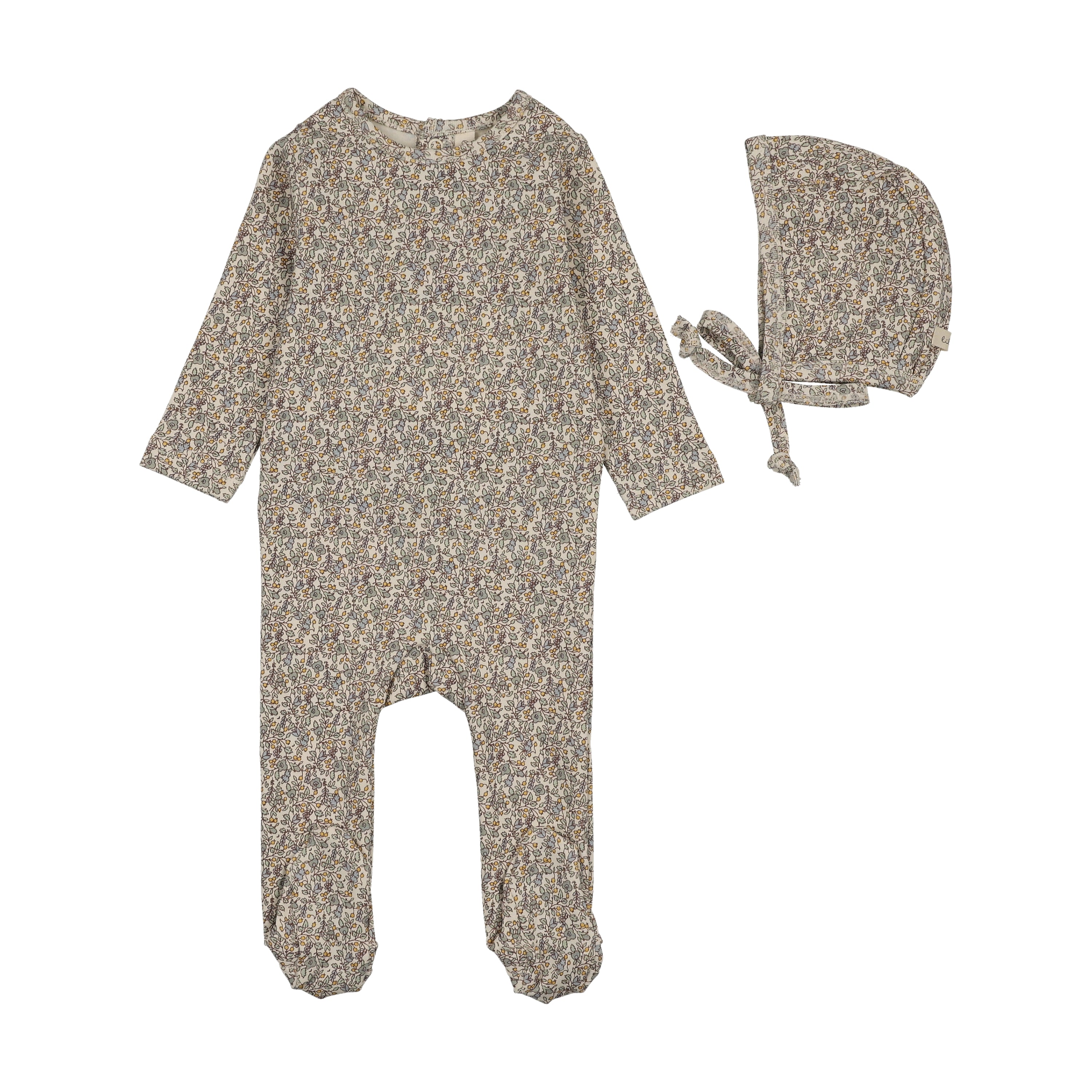 Lilette Sweet liberty blue footie set