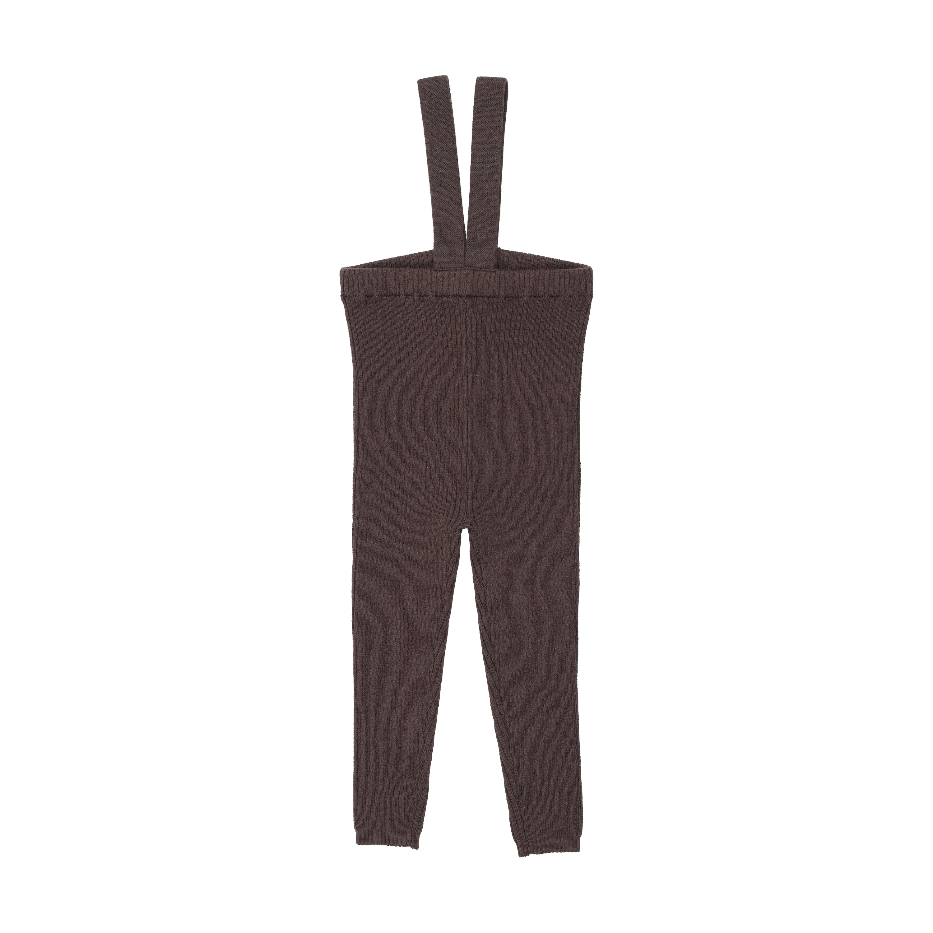 Lil Legs Suspender knit brown leggings